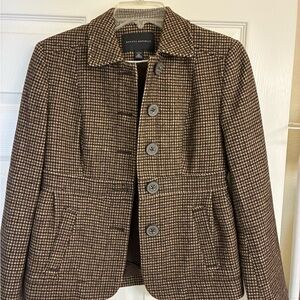 Banana Republic Women's Brown Houndstooth Blazer